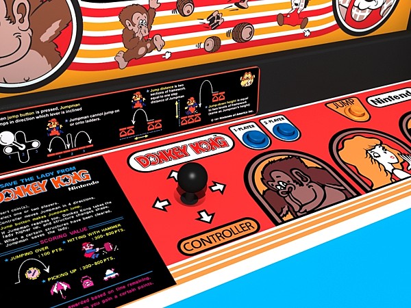 3d model of donkey kong arcade - donkey kong arcade by monkeyodoom